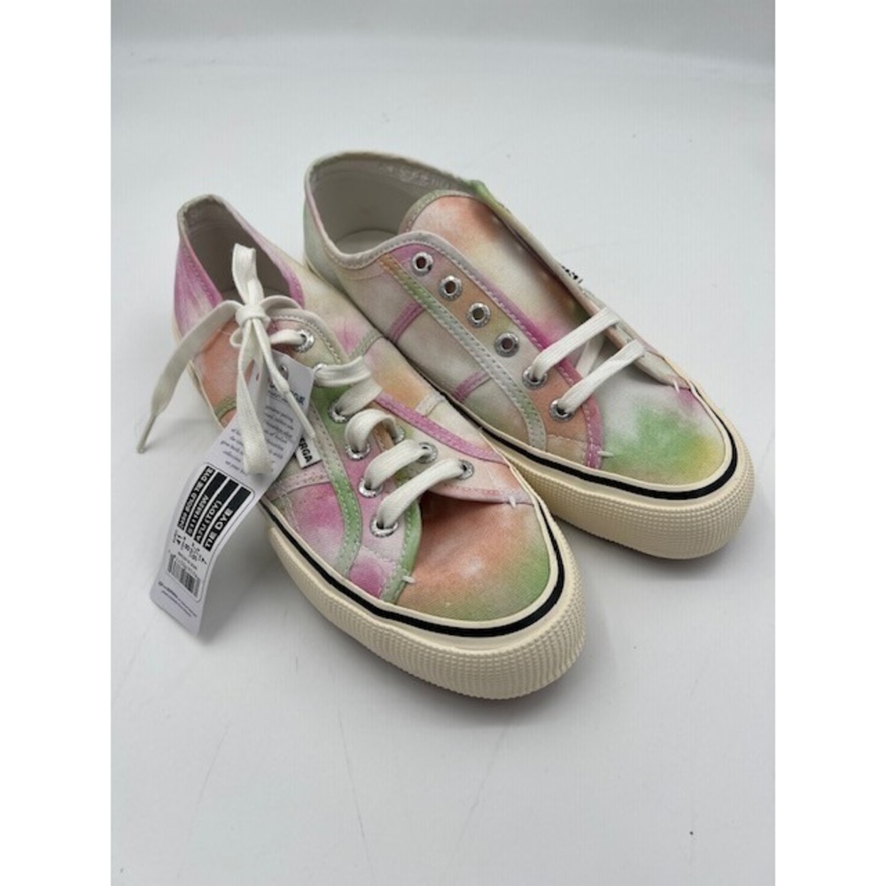 Superga 2490 Bold Tie Dye Sneakers Women 9.5 Multi Color Good Platform Canvas